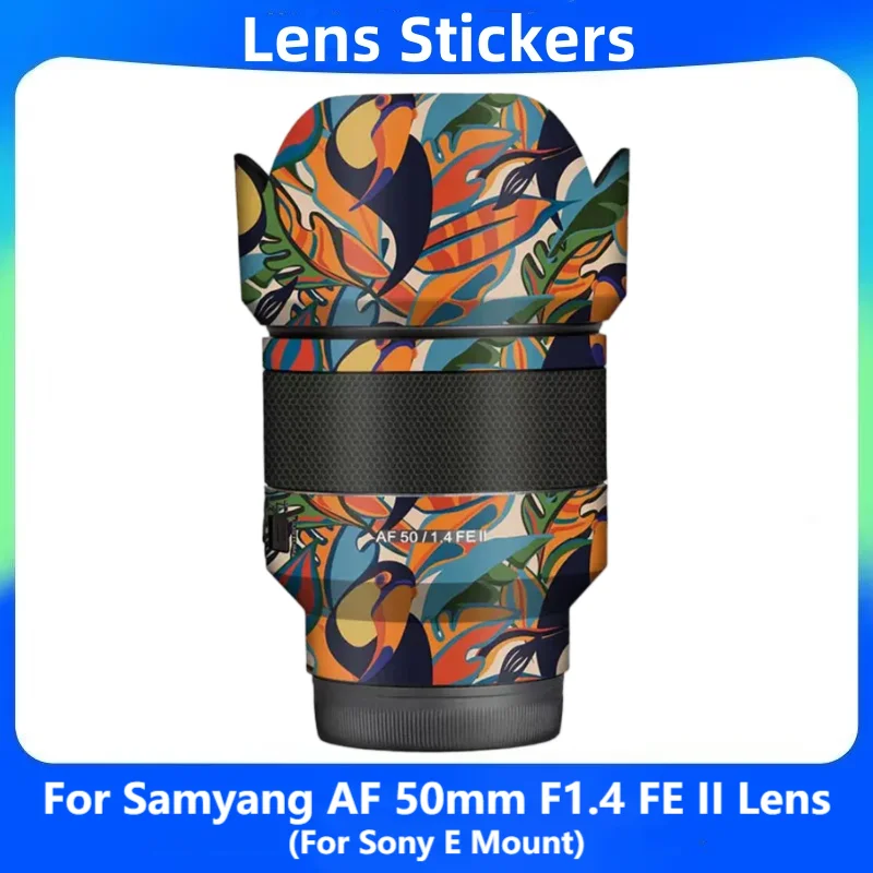 Для Samyang AF 50 мм F1.4 FE II наклейка виниловая пленка против царапин на объектив камеры 1.4 F/1.4 для Sony E