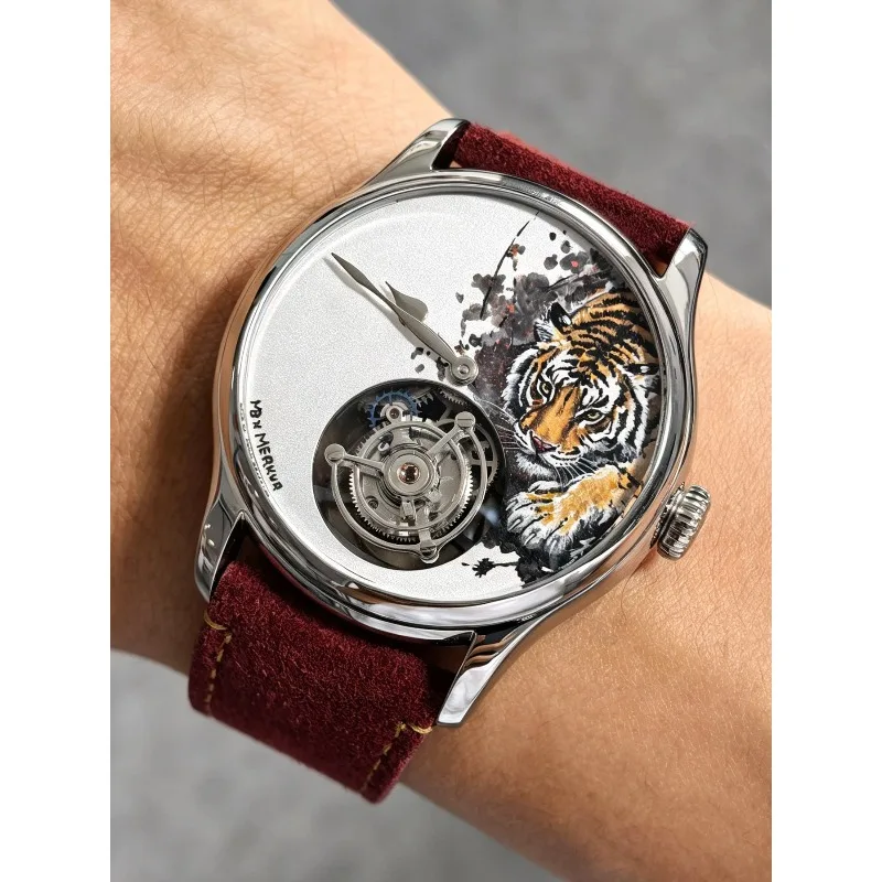 Manual limited edition tourbillon manual mechanical watch for men
