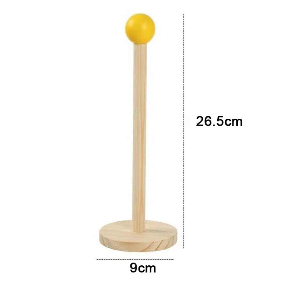 Fashion Wooden Head Rope Storage Rack Wall-mounted Multifunctional Hair Loop Holder Jewelry Organizer Stand Bathroom