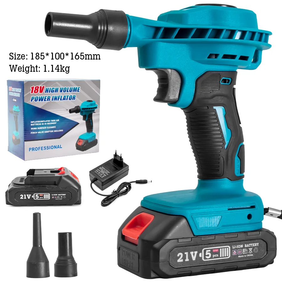 

Электрический пылесборник 2 в 1, пылесборник, перезаряжаемый электрический надувной очиститель, воздуходувка для батареи Makita