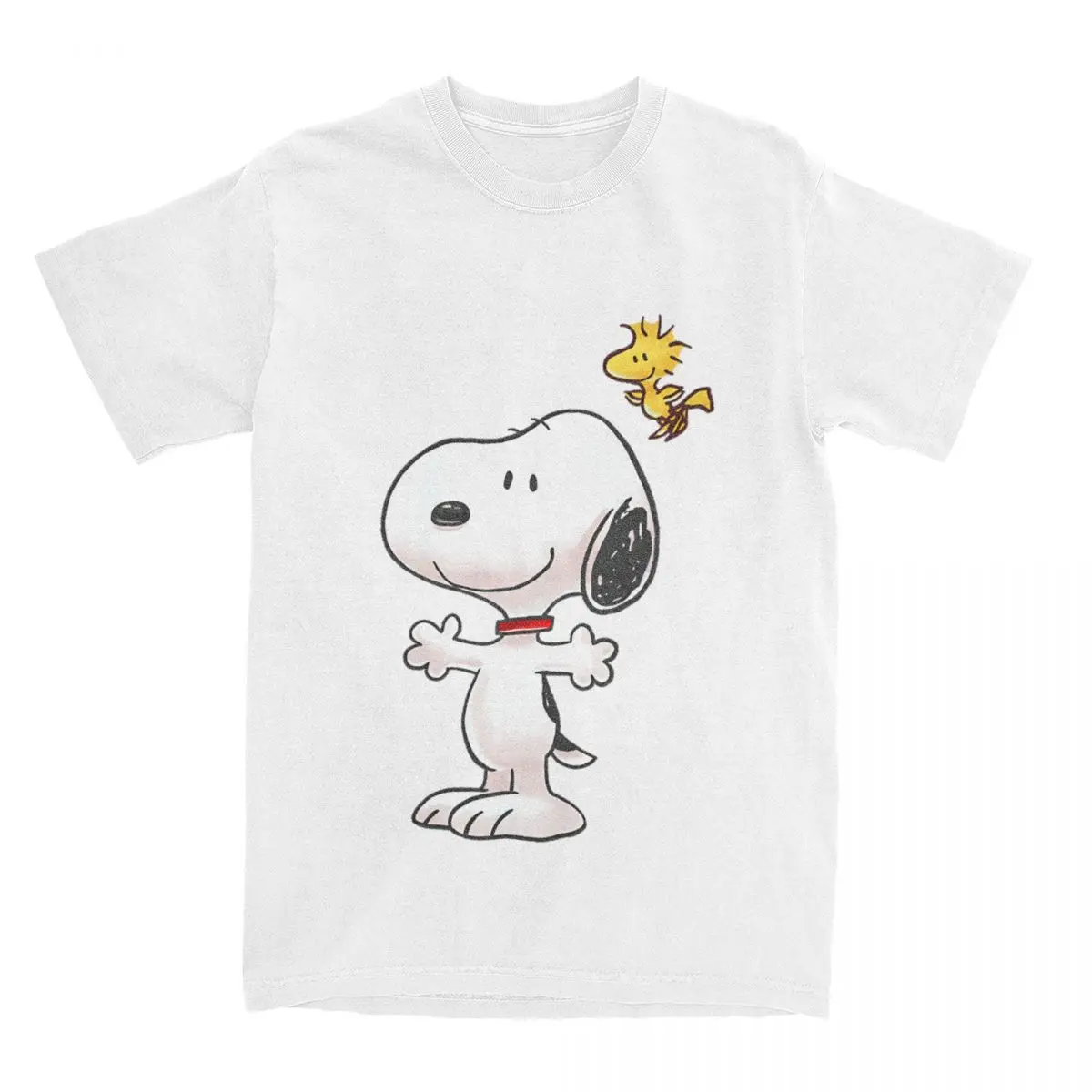 Novelty Snoopy Cartoon Peanuts Comic T-Shirts Men Women's Cotton Kawaii Tees Shirt Gift Idea Tops