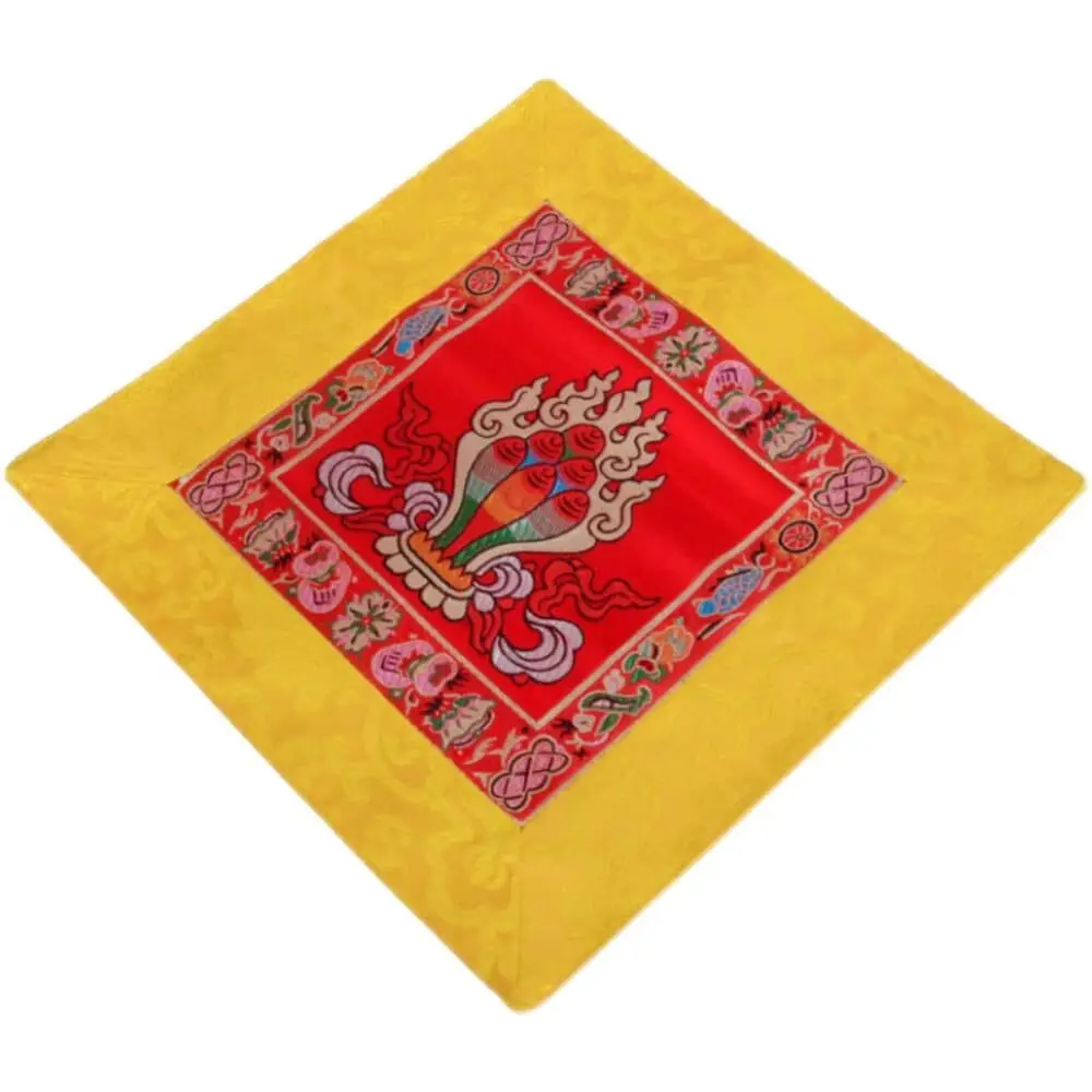 Tibetan Buddhist Temple Table Mats Buddha Statue Cloth Mats Table Cloth
