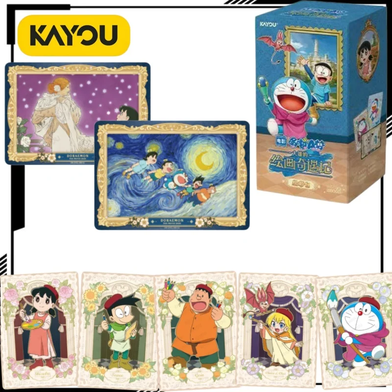 KAYOU Oficial: Paquete de Aventuras de Dibujos de Doraemon, Serie 1, Tarjetas Coleccionables, Tarjetas de Doraemon, Merchandising de Anime, Caja Completa Sellada