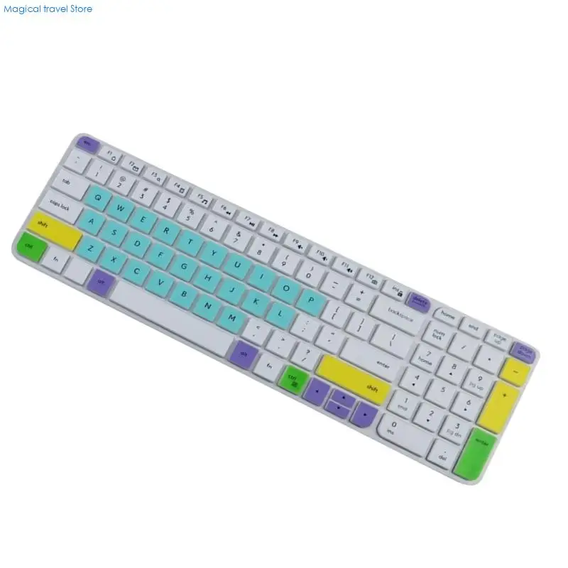 N2UB Keyboard Cover for K580/K585/K470/MK470 Wireless Ergonomic Keyboard Waterproof Silicone Keyboard Protectors Skin