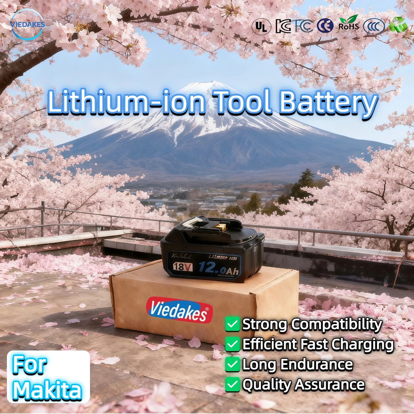 

Original for Makita 18V Battery, tool Battery for Makita drill DGA404 DTD173 DDF487 DTW700 DRT52 DHP489 DJV182 HR140Z