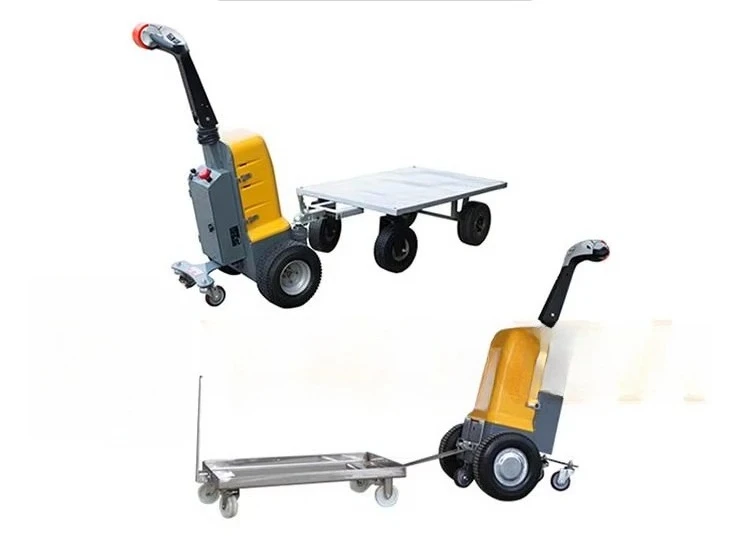 1000kg 1 2 3 5 6 ton pequeno mini portátil caminhada tipo movimento bateria elétrica operado manual inteligente trator de reboque