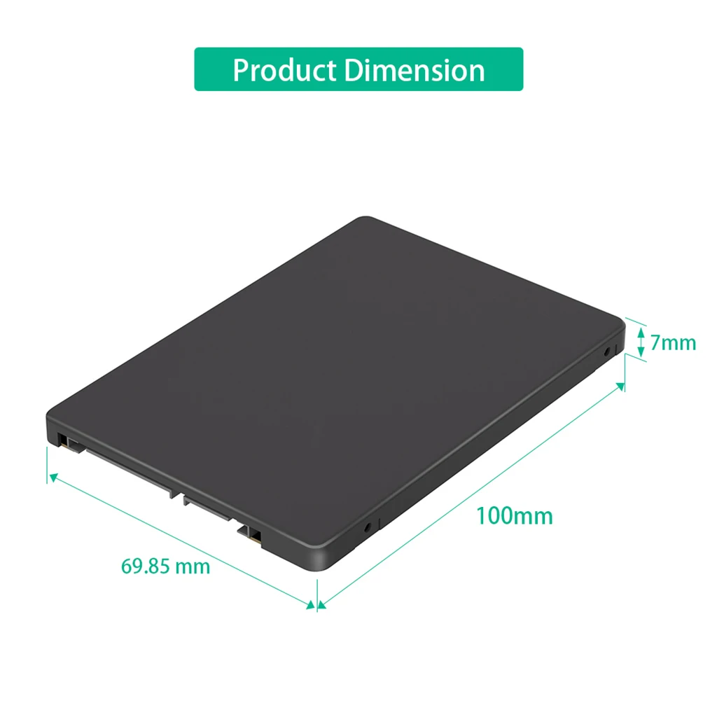 Für Dual NGFF M.2 B-Key SSD zu 2,5 Zoll SATA III mit Kunststoffgehäuse für NGFF M.2 B-KEY SATA-Bus 2230/2242/2260/22x80 SSD SATA3 – Detail 10