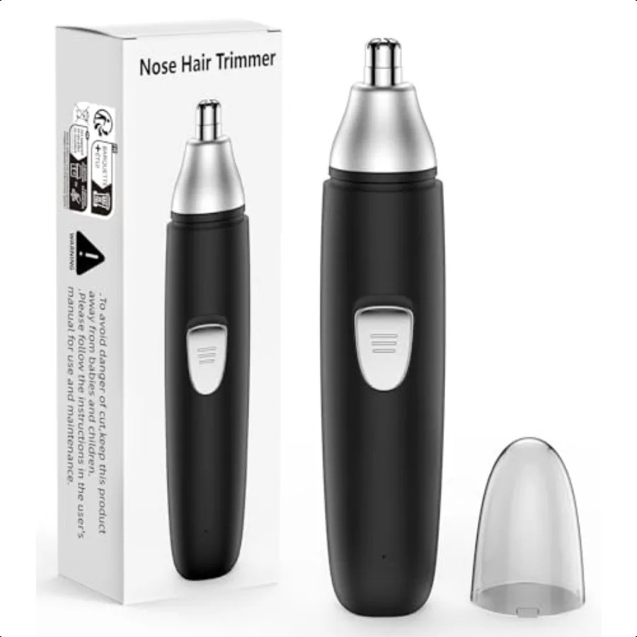 

Nose Hair Trimmer Painl Rechargeable Ear and Eyebrow Trimmer Profional with Dual Edge Blades Black