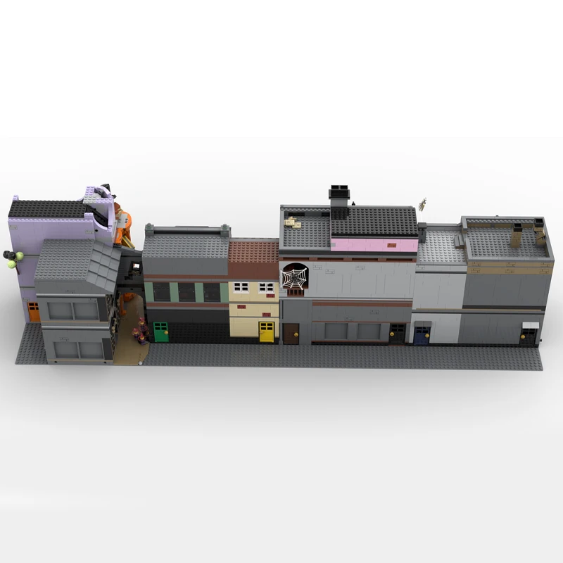 ชุดตัวต่อโมดูลาร์ 7455 ชิ้น รุ่น City Engineering ไดแอนออลลีย์ MOC แบบปรับแต่งได้ ชุดตัวต่อสร้างสรรค์ ออกแบบเอง DIY ของเล่นประกอบสำหรับเด็กผู้ชาย ของขวัญ