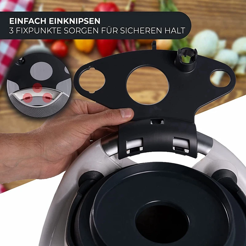 Supporto 4X per accessori Thermomix TM5 e TM6, spazio per fino a 5 accessori, portaoggetti per utensili da cucina