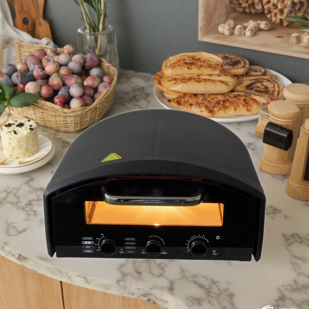

GlowMarHigh Quality 13 Inch Stainless Steel Mini Toaster Portable Electric Pizza Oven Outdoor BBQ Hotel Use US Plug CB Certified