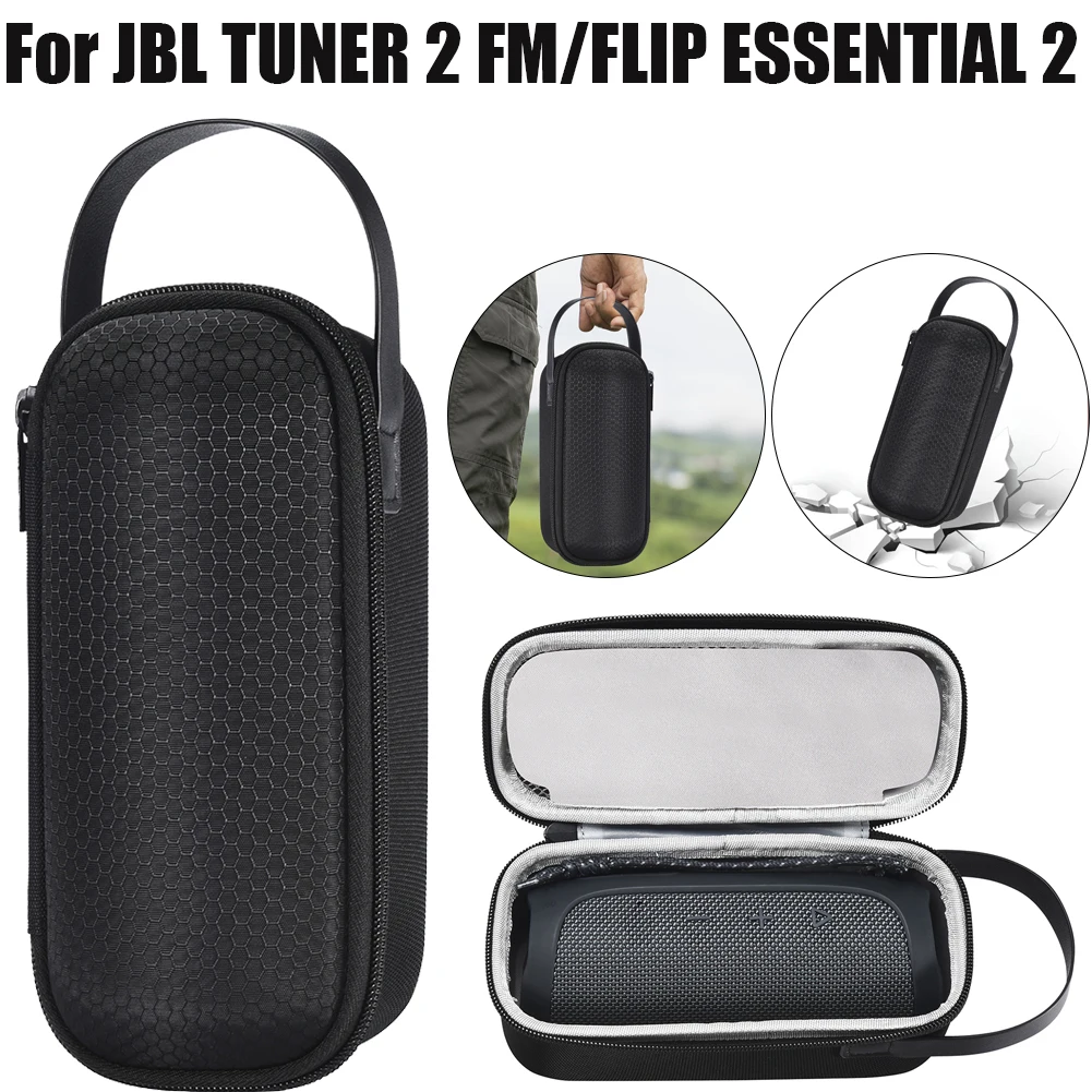 EVA Hard Case For JBL TUNER 2 FM/FLIP ESSENTIAL 2 Anti-scratch Carrying Travel Cases Bag Shockproof Protective Box for JBL TUNER