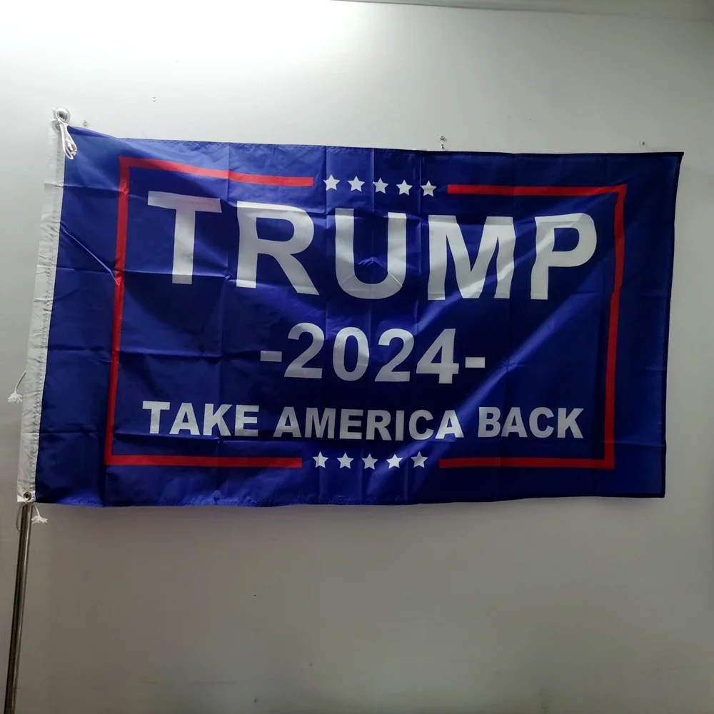 Trump 2024 Flag Take America Back Trump Flag Outdoor Indoor Decor 90x150cm Polyester