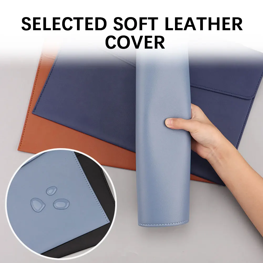 منظم جلدي A4 من جلد البولي يوريثان، حامل مستندات مقاوم للماء ومضاد لرذاذ الماء، لاجتماعات العمل والسفر #5