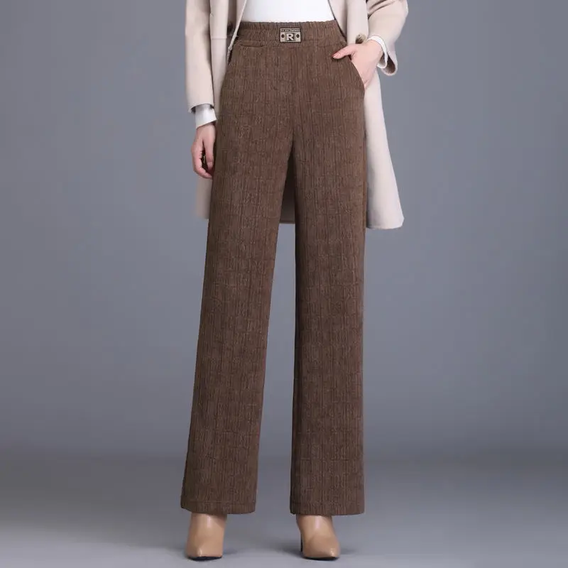 المرأة خمر سروال قصير مستقيم ، النمط الكوري ، ارتفاع الخصر ، واسعة الساق ، المتضخم ، فضفاض ، رسالة طباعة ، الخريف ، الخريف #3