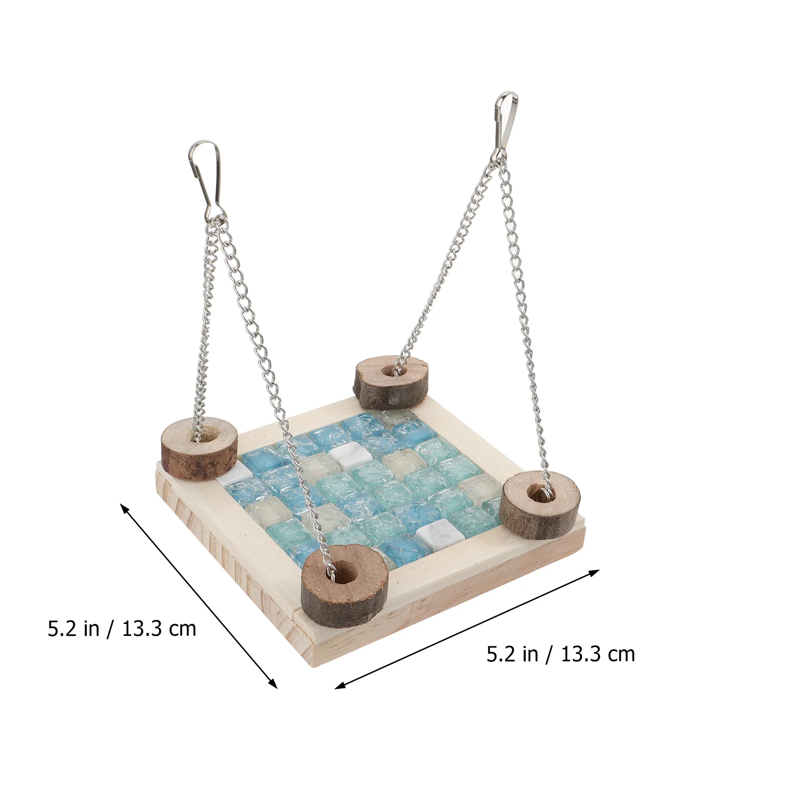 

Wooden Platform Hamster Hamster Cage Platform Cooling Hammock Cage Toy Summer Resting Place Small Animal Swing Pet Accessories