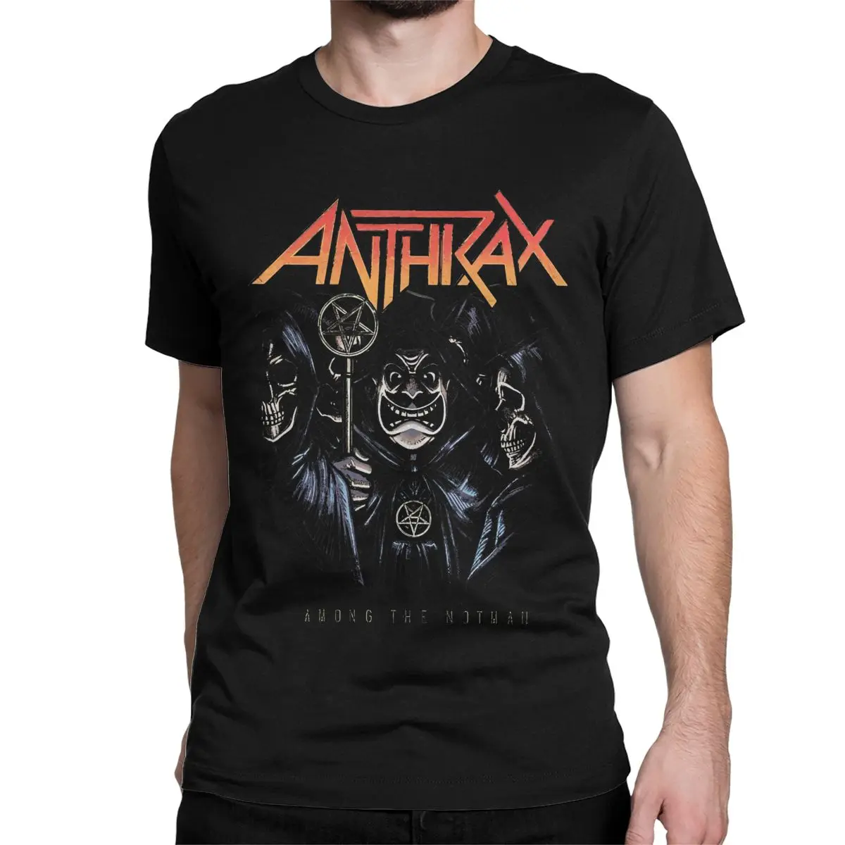 Casual Anthrax Band T-Shirts Men Women Round Collar 100% Cotton T Shirts Thrash Metal Short Sleeve Tees Plus Size Tops