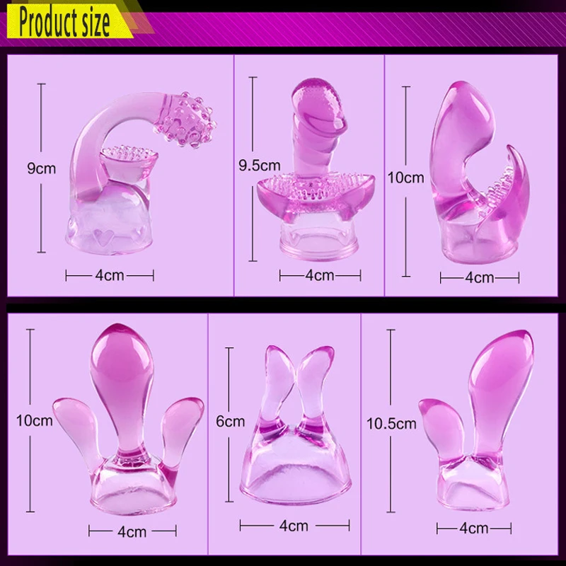 AV 진동기 헤드 기어 딜도 G-Spot Vagina Stimulator 여성 자위대 마술 지팡이 헤드 커버 여성용 섹스 토이 에로틱 제품