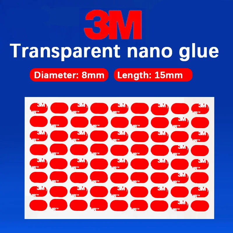 3M Strong No Trace Nano Double Sided Adhesive Transparent High Polymer Fixed Blind Box Vehicle Decoration No Residue