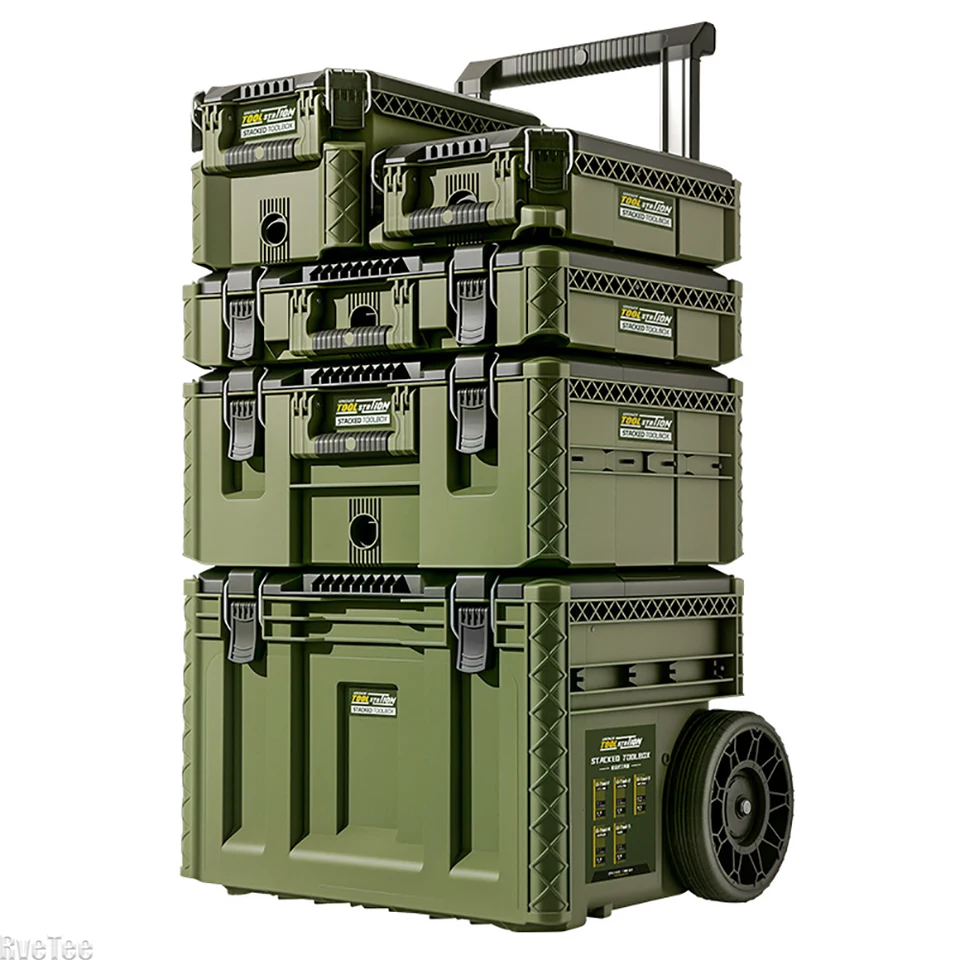 GREENER Military Grade Stackable Tool Chest Waterproof Case