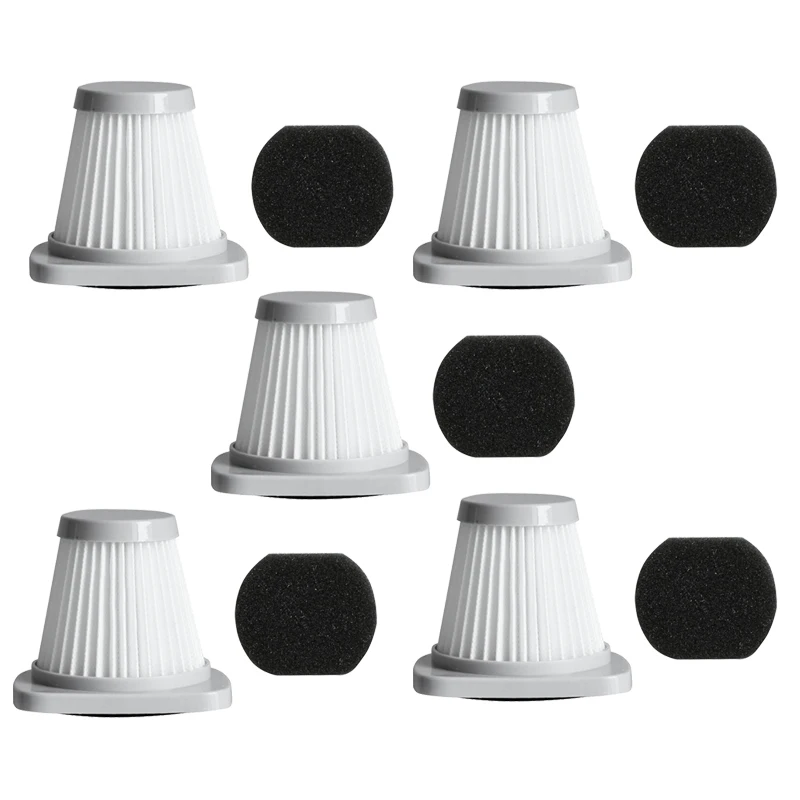 5Pcs/1Set For Midea Handheld Vacuum Cleaner SC861 SC861A Accessories Haipa Filter HEPA Filter