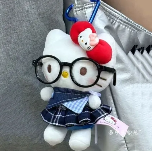 

Kawaii Sanrio Hello Kitty Skirt Kitty Cat Bag Pendant Backpack Hanging Accessories Plush Doll Keychain Girls Christmas Gift Toy