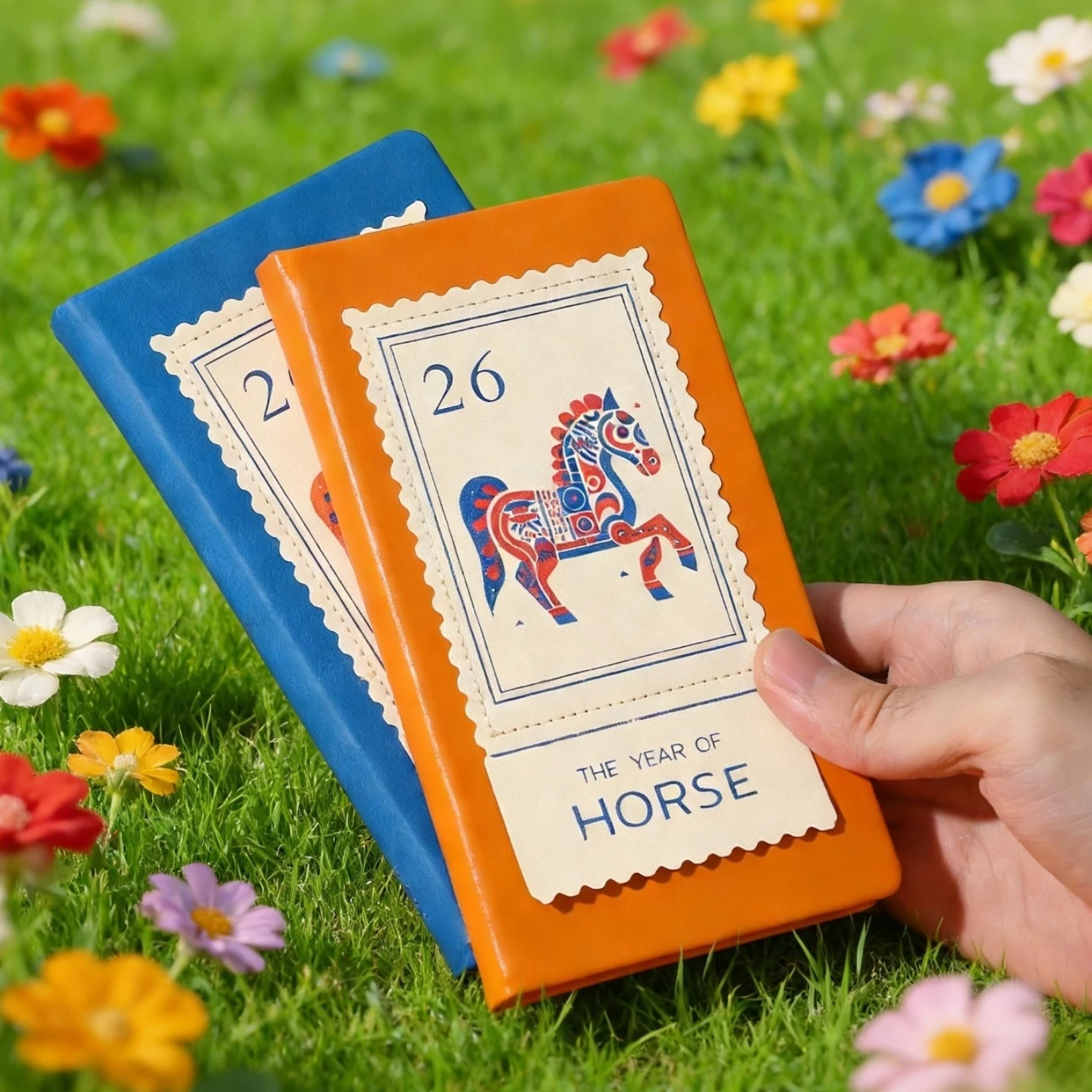 

Почтовые марки 2026. Планировщик лошадей. Коллекционное издание с макетом производительности и трекерами цели. Еженедельный/месячный планировщик.