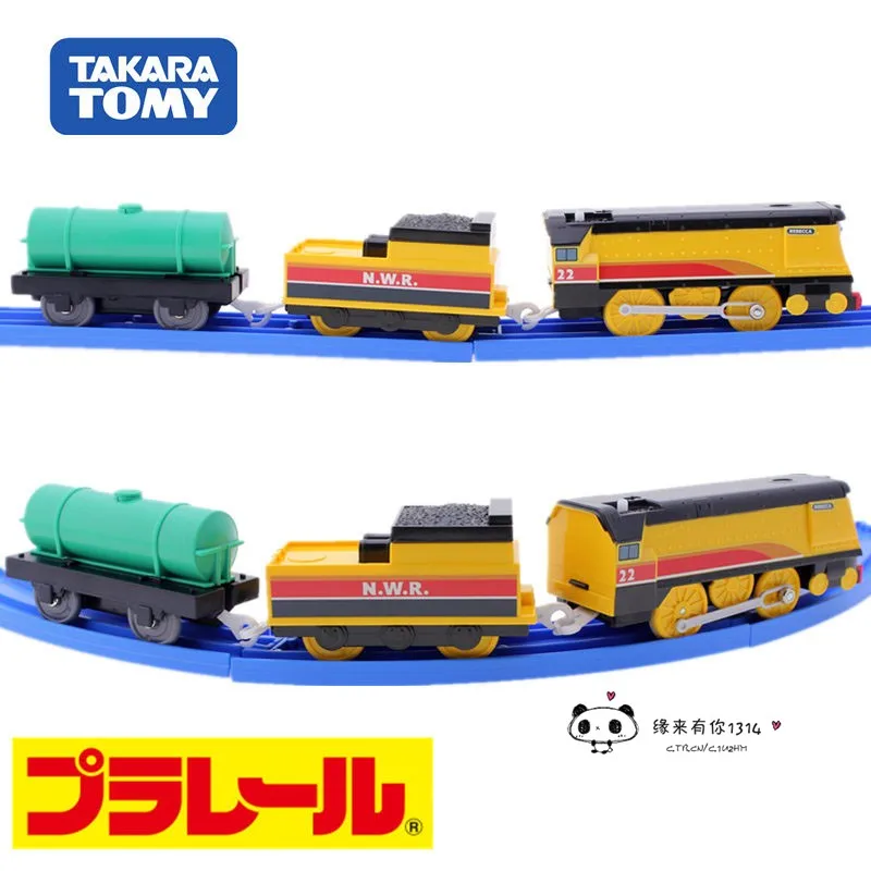 TAKARA TOMY 1:64 Tomas Puller Road Rail Train TS-08 Rebecca, a children's educational toy, perfect for holiday gifts to friends.