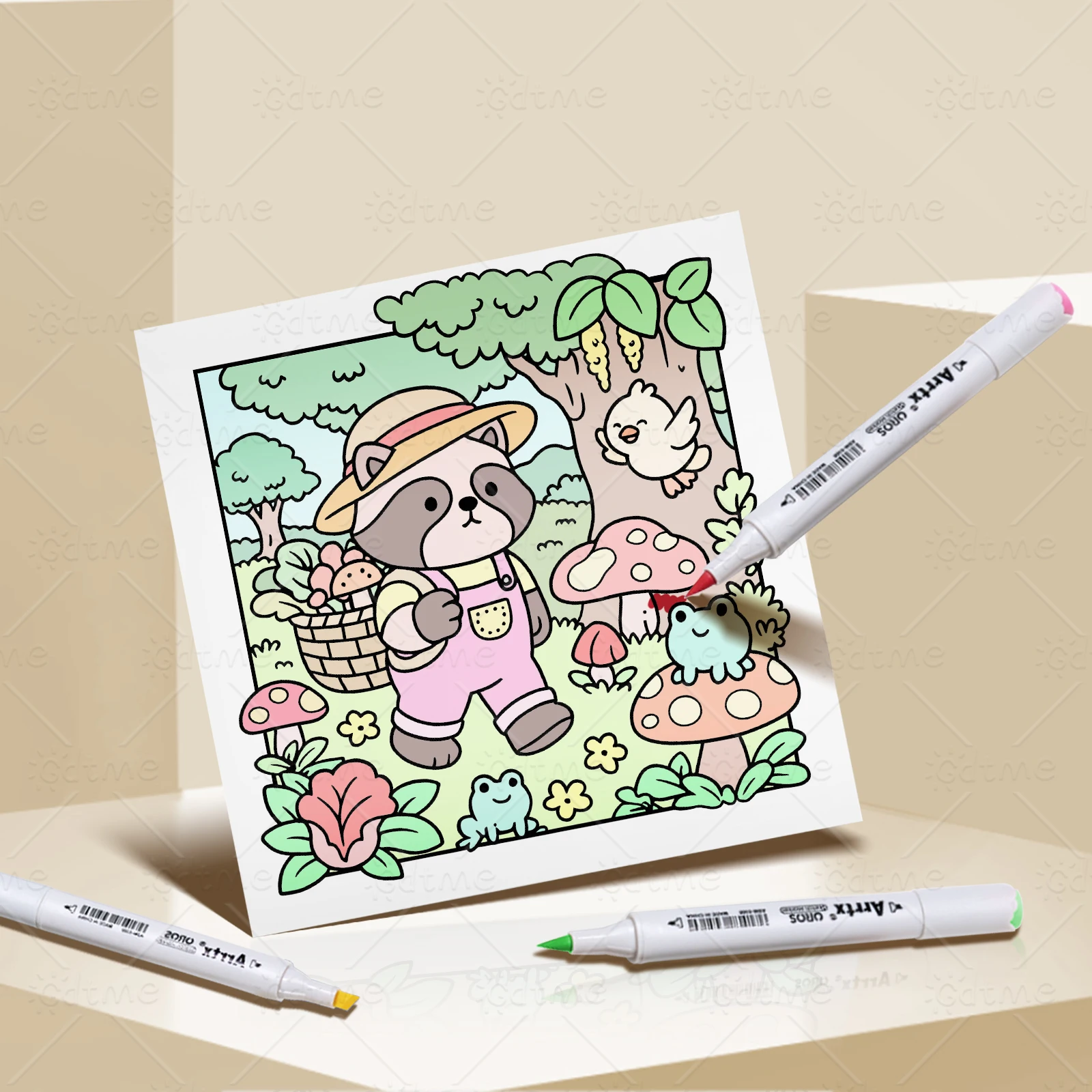 COZY FARM Bold-easy Patterns Coloring Book for Adults Cute Drawing Book Perfect Gift for Party and Birthday image 4