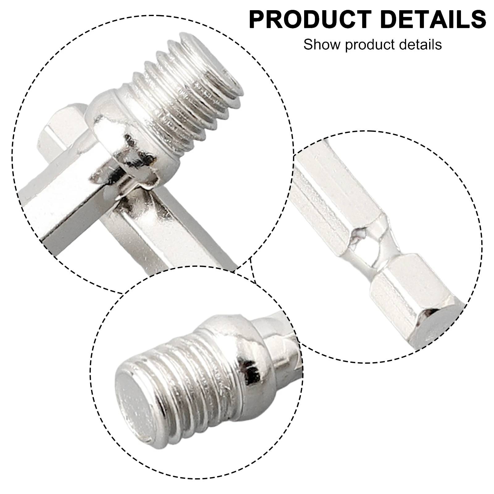 

Connecting Rod Professional Grade Tool 2pc 14 Hexagon Connecting Rod Adapter Drill Chuck M10 Polishing Disc Connection