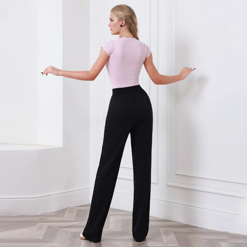 جديد الحديثة الرقص دعوى النساء رومبا اللاتينية أزياء رقص الدانتيل طوق اللاتينية أعلى قاعة الرقص السراويل مرحلة الرقص ارتداء SL13556 #6