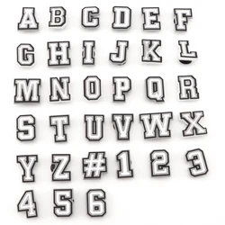 1 Stück Brief Schuh Charms für Clog Sandalen Schuh dekoration Nummer Alphabet Zeichen DIY Schuhe Pins für Jungen Mädchen Männer Frauen