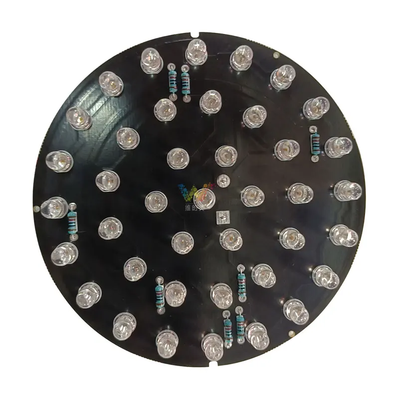 LED Light Board Round Shape DC12V 100mm Traffic Light PCB Board Lacquer Coated Three-proofing