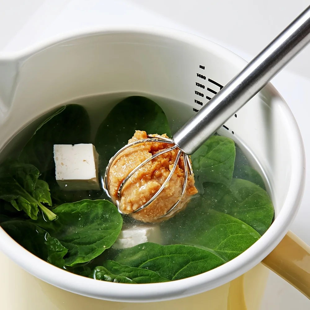 Multifunctional Mini Baking Whisk Double-End Stainless Steel Measuring Spatula Butter Softener Sauce Spoon Egg Beater