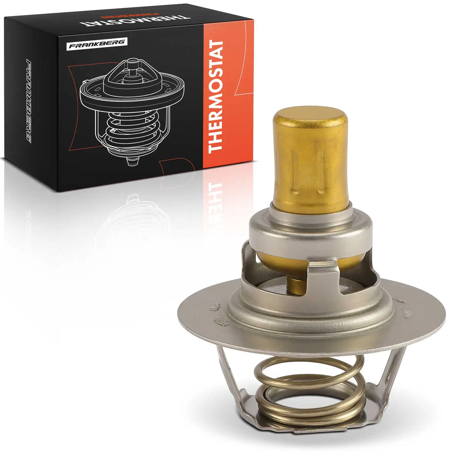 Frankberg 1x Thermostaat Koelvloeistof voor Renault 19 I B/C53 Chamade L53 II Clio 5/357 B/C57 7700742617 34691K TH23491G1 7700858802