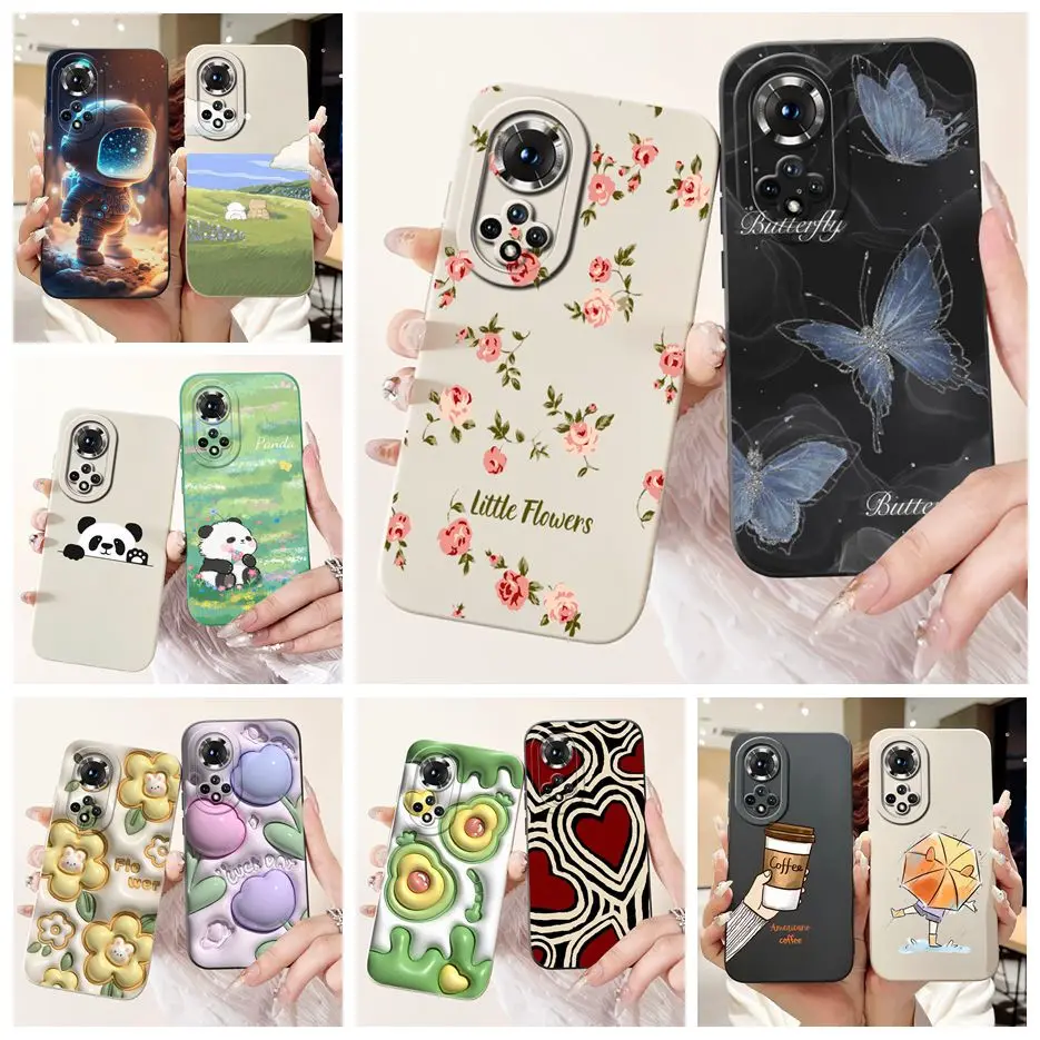 For Huawei Honor 50 Case NTH-NX9 Luxury Candy Painted Cover Shockproof Soft TPU Phone Cases For Honor 50 Pro Honor50 Lite Fundas