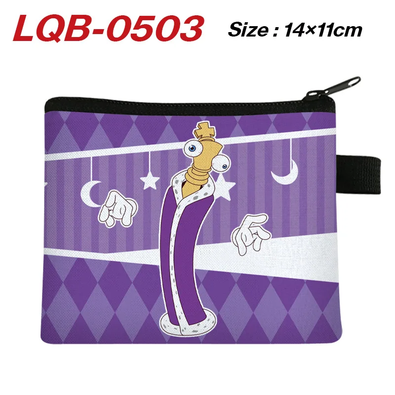 The Amazing Digital Circus Anime Peripheral Portable Card Pomni Jax Coin Fashion Storage Bag Birthday Gift view 5