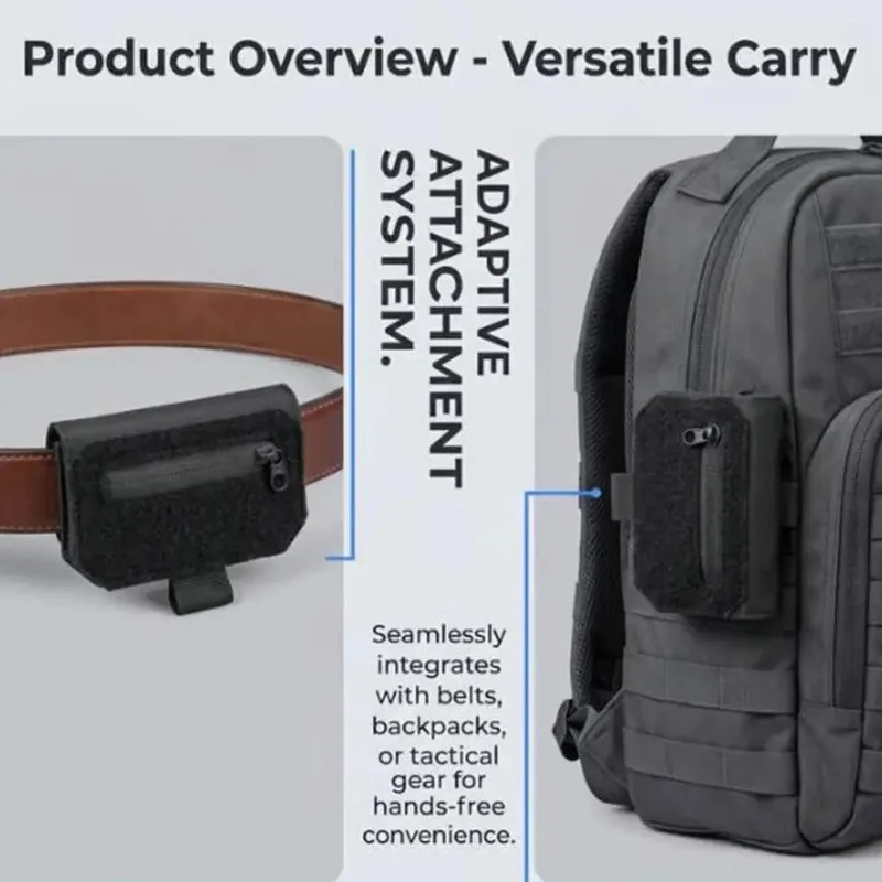 Portable Waist Belt Wallet,Men Gift,Slim Hidden Travel Money Pouch for Cash,Cards & Passport Storage for Daily&Trip Essentials image 5