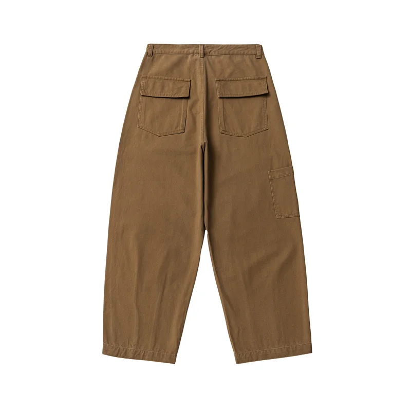 日本と韓国のメンズストリートウェア,ルーズカジュアルパンツ,厚手のワイドレッグカーゴパンツ,シティボーイ,純綿ハーレムパンツ,ファッション