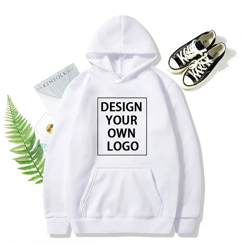 Your OWN Design Text Picture Custom Sweatshirt Unisex DIY Anime Print Hoodies Loose Casual Hoody LOGO Clothing Sportswear