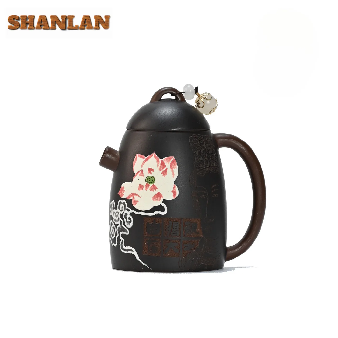 

110 мл Исин Фиолетовые глиняные чайники ручной работы Высокий горшок Qin Quan Сырой руды Фиолетовый порошок Чайник для суспензии с ситечком Чайный сервиз Zisha