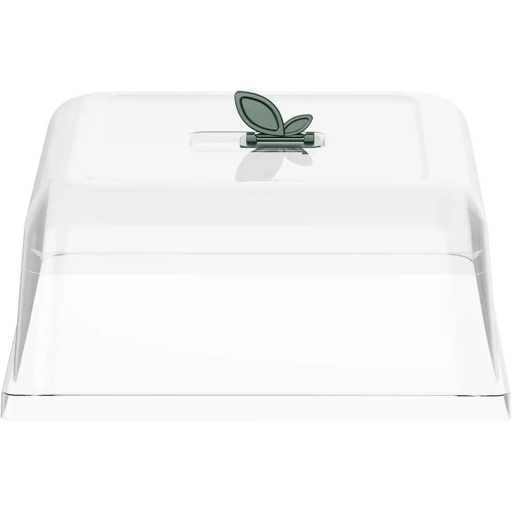 

10 x 10 Seedling Dome Cover - High-Quality PET Plastic with Drip Irrigation & Ventilated Airflow (8-Pack)