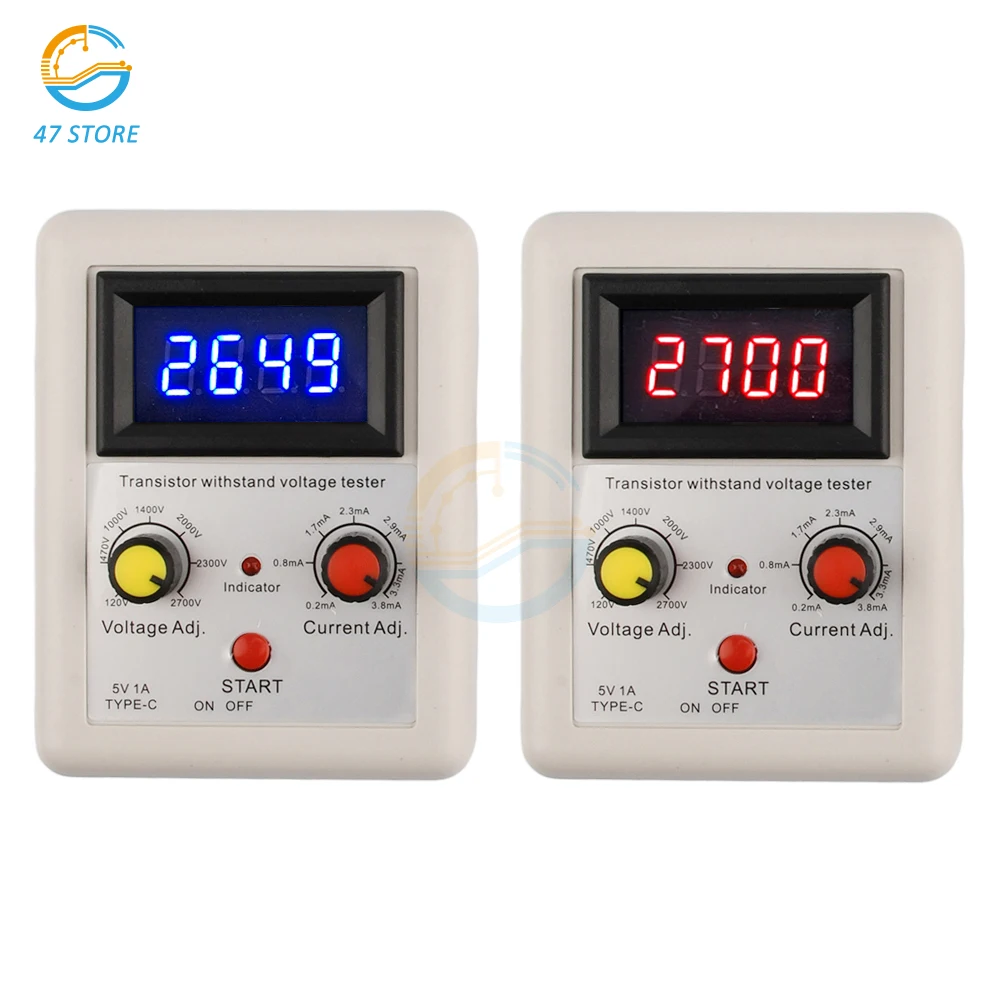 IGBT Transistor Withstand Voltage Tester 110V-2600V Voltage Capability Tester Diode MOS Triode Digital Voltmeter Testing Tool