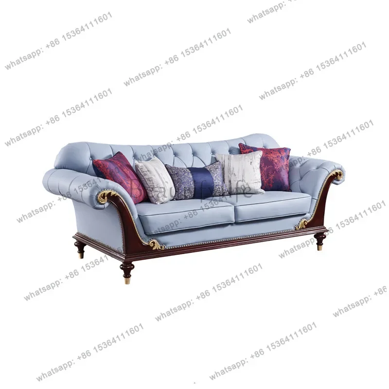 

yj5 American mahogany carved sofa, living room sofa complete