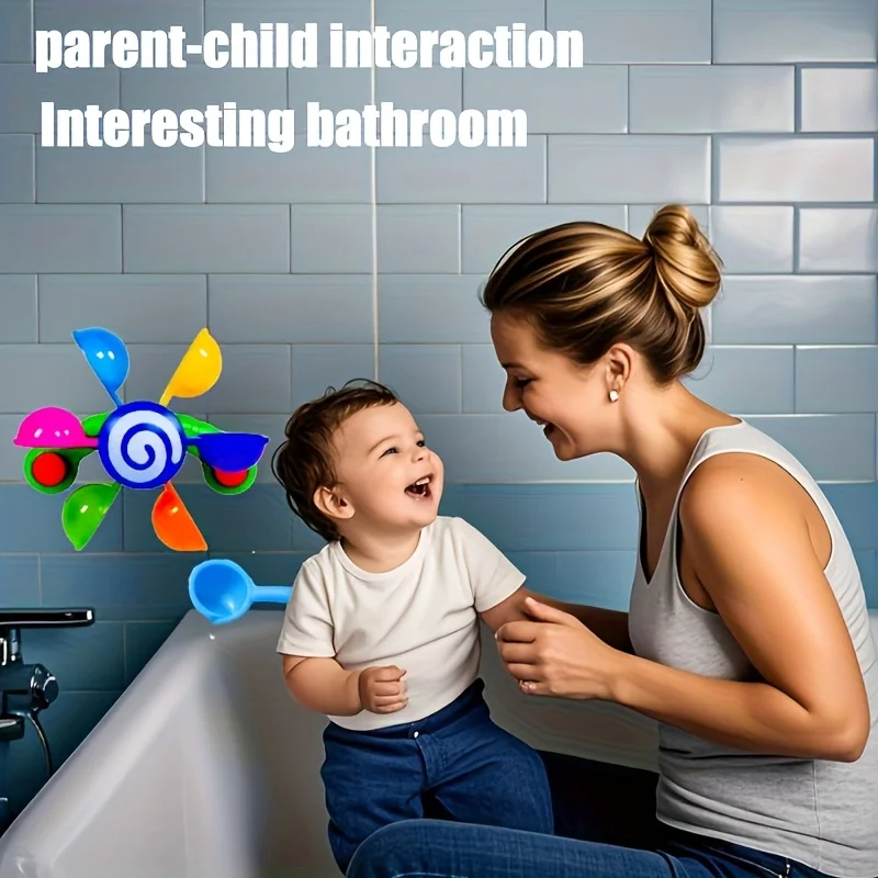 قطعة واحدة من لعبة الحمام الدوارة، لعبة حسية ممتعة في وقت الاستحمام للأطفال الأولاد والبنات، هدية مثالية لعيد الميلاد والكريسماس #6