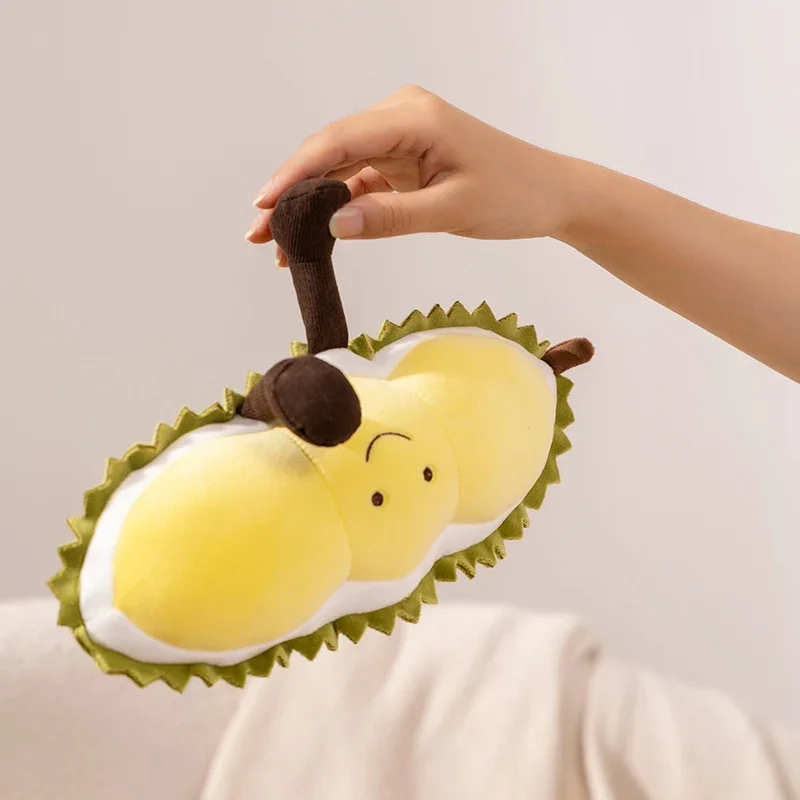 Lindo sonrisa fruta verdura juguete de peluche Kawaii cojín suave sandía HamiMelon bálsamo pera Durian almohada niños regalo de Navidad