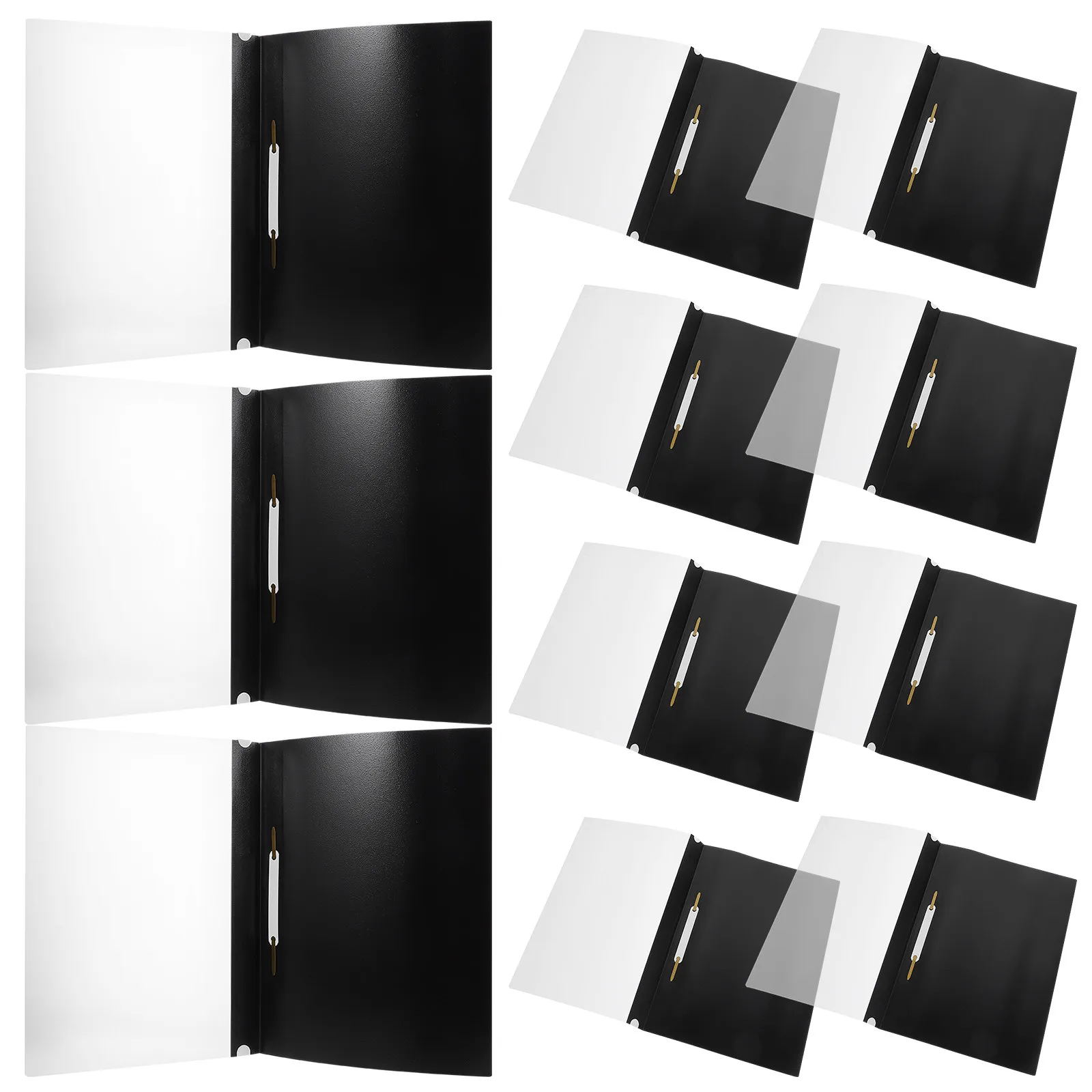 

15Pcs Document Organizer Folder A4 Project File Folders Wear-Resistant Plastic Binder Office School Paper Organizer