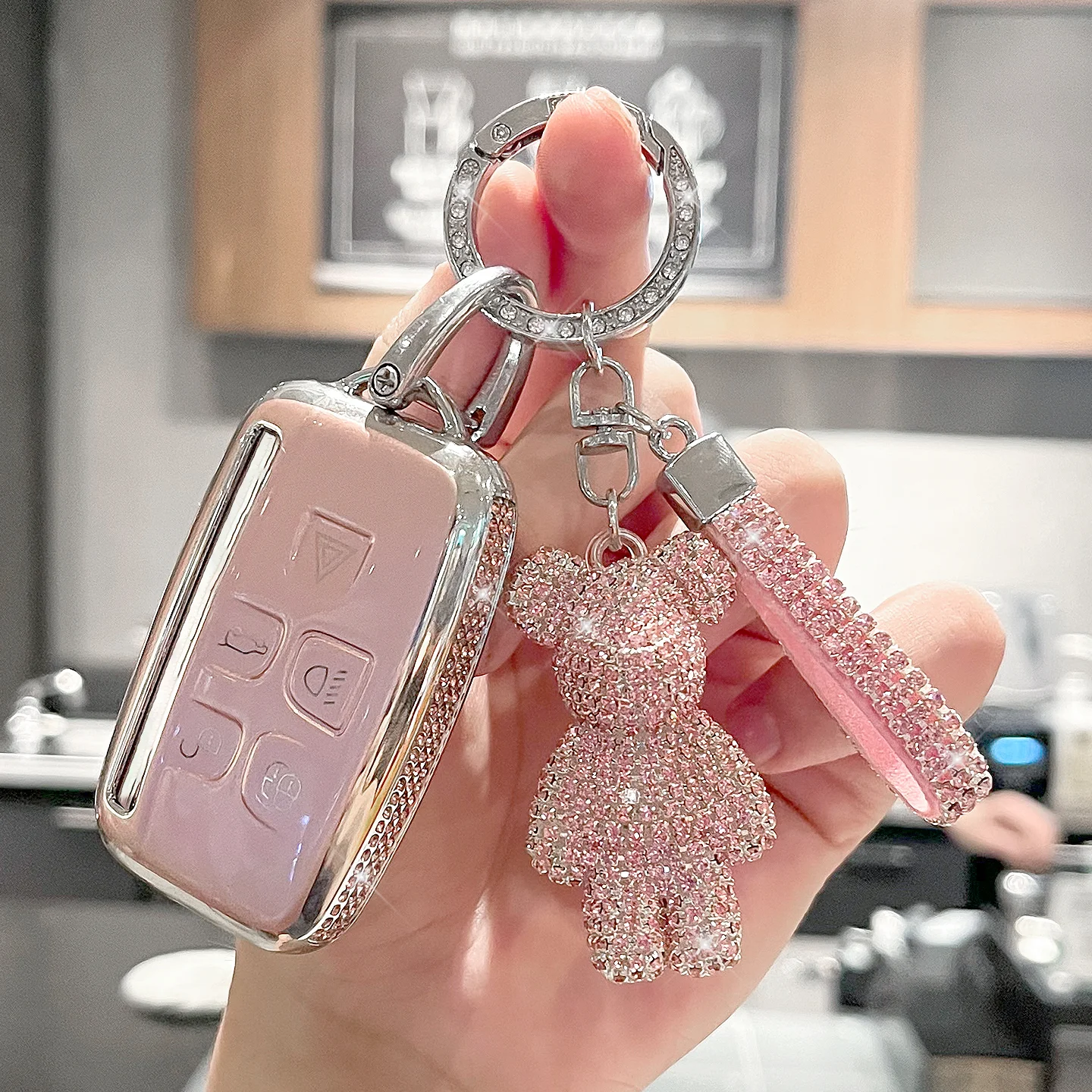 

Высококачественные боковые бриллианты для Land Rover Range Rover Sport Velar Evoque Freelander Discovery Jaguar XF XJ XJL XE, чехол для ключей от автомобиля