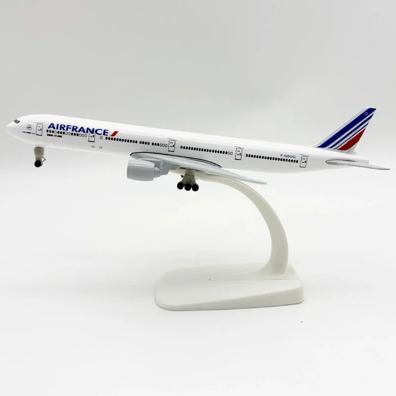 20cm Diecast Airplane B777  Air France 777 Airways Aircraft Model Metal Replica W Landing Gears Collection Plane By Aviation