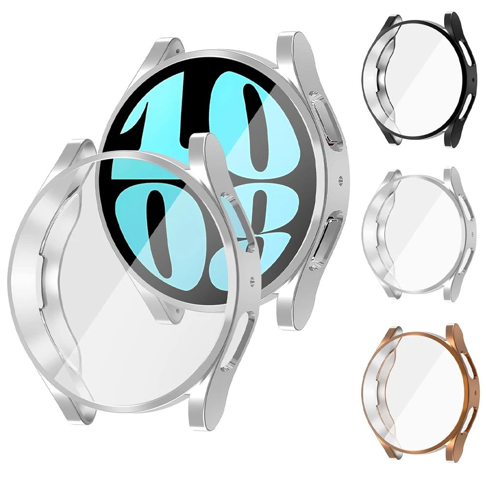 Case for Samsung Galaxy watch 6 44mm 40mm Accessories Soft Screen Protector All-around bumper cover Galaxy watch6 Protective